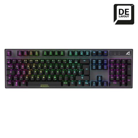Sharkoon SKILLER SGK20 Brown klawiatura Gaming USB QWERTZ Niemiecki Czarny