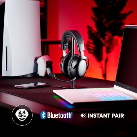 HyperX Cloud III Wireless - bezprzewodowy zestaw słuchawkowy do gier (czarno-czerwony)
