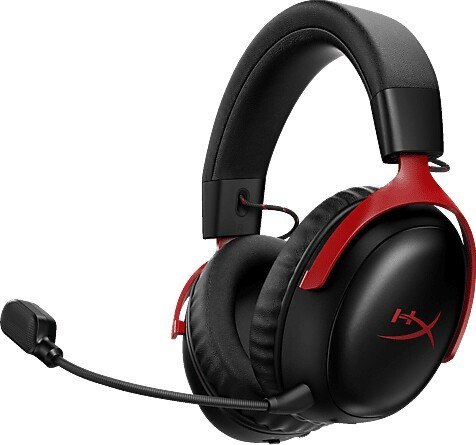 HyperX Cloud III Wireless - bezprzewodowy zestaw słuchawkowy do gier (czarno-czerwony)