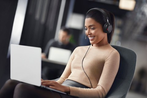 Jabra Evolve2 40 SE Zestaw słuchawkowy Przewodowa Opaska na głowę Połączenia/muzyka USB Type-C / USB Type-A Czarny