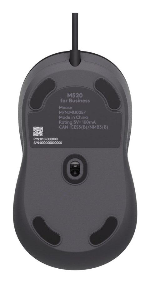 Logitech Signature Wired M520 for Business myszka Biuro Oburęczny USB Type-C Optyczny 4000 DPI
