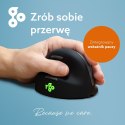 R-Go Pele HE ergonomiczna myszka lewa Bluetooth sidabrina