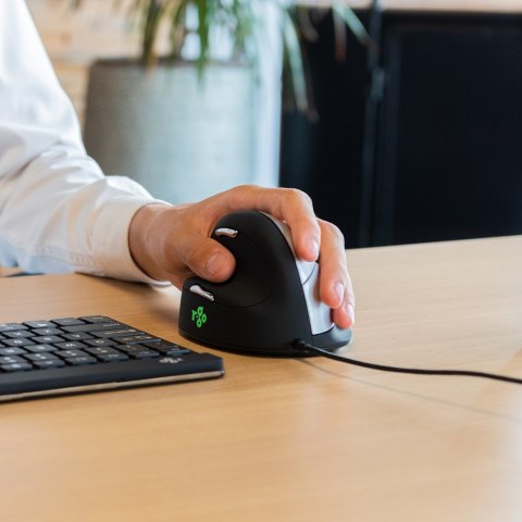 R Go Tools R-Go Pele HE ergonomisch links USB mittel juodas/silb retail