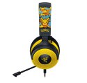 Razer Kraken V4 X Pokemon Zestaw słuchawkowy Przewodowa Opaska na głowę Gaming USB Type-C / USB Type-A Czarny, Żółty