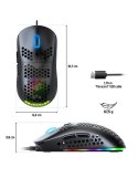 Spirit of Gamer PRO-M4 DARK myszka Gaming Po prawej stronie USB Typu-A Optyczny 12800 DPI