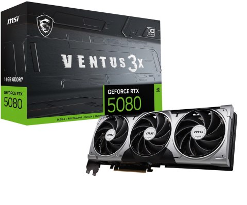 Karta graf. MSI RTX 5080 16G VENTUS 3X OC (OUTLET)