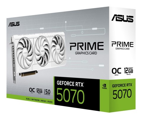 Karta graficzna ASUS Prime RTX5070-O12G-WHITE NVIDIA GeForce RTX 5070 12 GB GDDR7 90YV0M19-M0NA00
