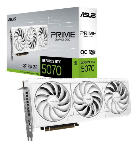 Karta graficzna ASUS Prime RTX5070-O12G-WHITE NVIDIA GeForce RTX 5070 12 GB GDDR7 90YV0M19-M0NA00