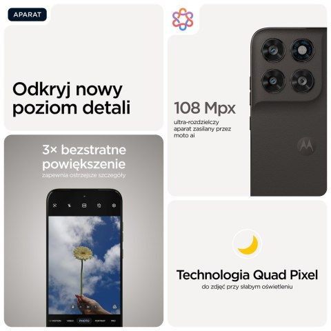 Motorola moto g77 17,3 cm (6.8") Hybrid Dual SIM Android 16.0 5G USB Type-C 8 GB 256 GB 5200 mAh Czarny