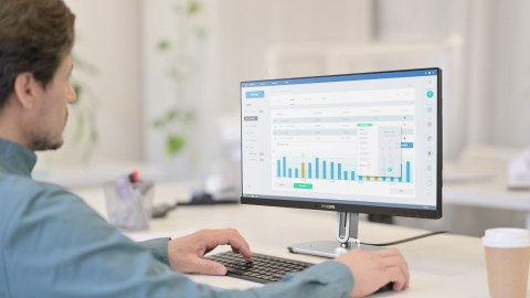 Philips 5000 series 24B2G5200/00 monitor komputerowy 60,5 cm (23.8") 1920 x 1080 px Full HD LCD Antracyt