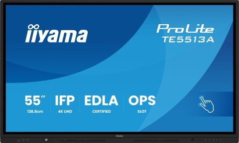 Wyświetlacz Iiyama TE5513A-B1AG 55 W UHD IR 40P T