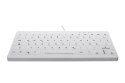 CHERRY AK-C4112 - Klawiatura medyczna kompaktowa podświetlana USB QWERTZ niemiecka biała