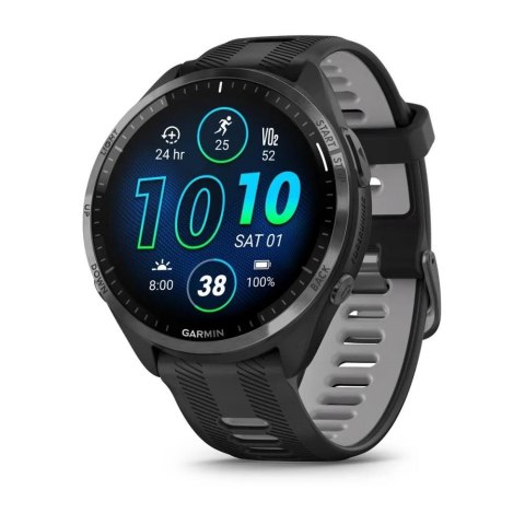 Garmin Forerunner 965 3,56 cm (1.4") AMOLED 47 mm Cyfrowy 454 x 454 px Ekran dotykowy Czarny Wi-Fi GPS