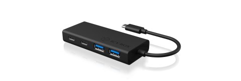 Hub 4-Port IcyBox USB 3.0 HUB Type-C zu 2xType C-> 2xType A extern retail