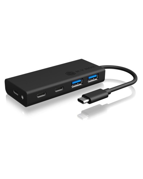 Hub 4-Port IcyBox USB 3.0 HUB Type-C zu 2xType C-> 2xType A extern retail