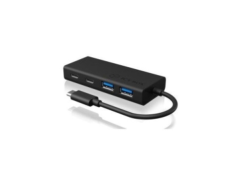 Hub 4-Port IcyBox USB 3.0 HUB Type-C zu 2xType C-> 2xType A extern retail