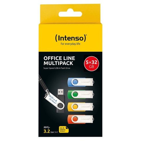 Intenso USB Stick Office Line 32GB USB 3.2 GEN 1X1 multipack