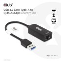 Karta sieciowa USB CLUB3D CAC-1420 (USB 3.2 Gen1 Type A to RJ45 2.5Gbps Adapter)