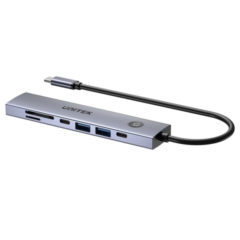 UNITEK HUB USB-C 7W1 PD 100W HDMI 2.0 Z ON/OFF
