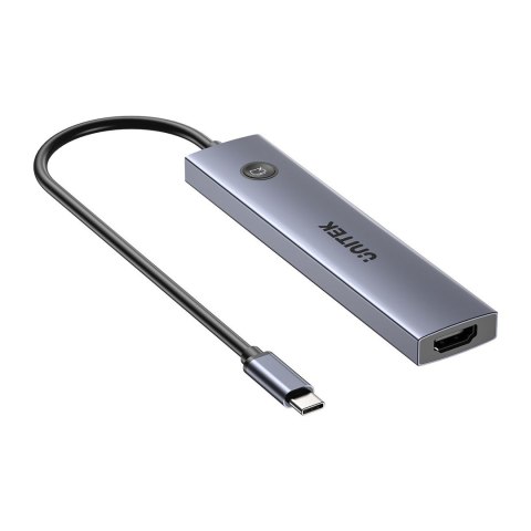 UNITEK HUB USB-C 7W1 PD 100W HDMI 2.0 Z ON/OFF
