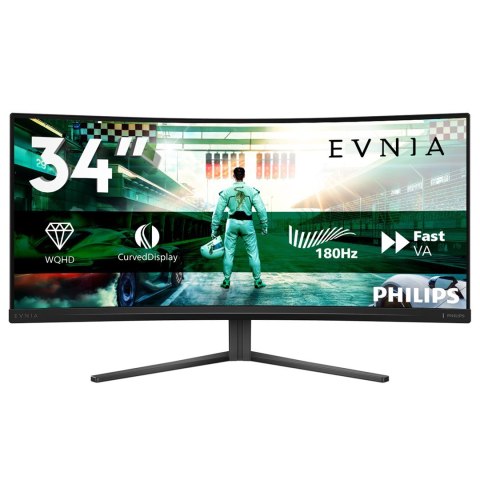Monitor komputerowy Philips Evnia 34M2C3500L/00 86,4 cm (34") 3440 x 1440 px Wide Quad HD LCD Czarny