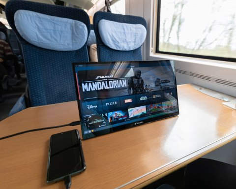 Monitor komputerowy Verbatim 49593 43,9 cm (17.3") 1920 x 1080 px Full HD LCD Ekran dotykowy Czarny