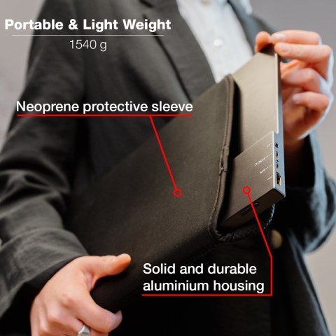 Monitor komputerowy Verbatim 49593 43,9 cm (17.3") 1920 x 1080 px Full HD LCD Ekran dotykowy Czarny