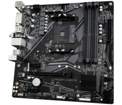 Płyta główna Gigabyte A520M DS3H AC (A520. AM4.mATX.DDR4)