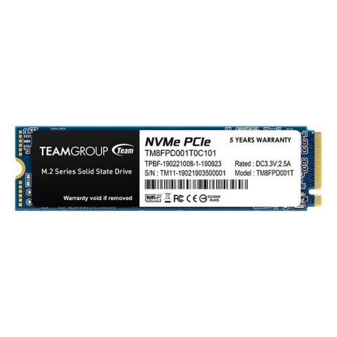 Team Group MP33 Pro NVMe SSD, PCIe 3.0 M.2 Type 2280 — 1 TB
