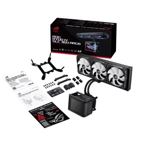 ASUS ROG Ryuo IV SLC 360 ARGB Procesor Chłodnica cieczy all-in-one 12 cm Czarny