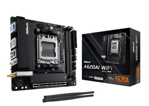 Asrock A620AI WiFi AMD A620A Gniazdo AM5 mini ITX
