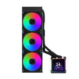 Lian Li HydroShift II LCD-S 360 CL Procesor Zestaw do chłodzenia płynami 12 cm Czarny 1 szt.