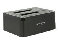 DeLOCK 62661 stacja dokująca do dysków twardych USB 3.2 Gen 1 (3.1 Gen 1) Type-B Czarny