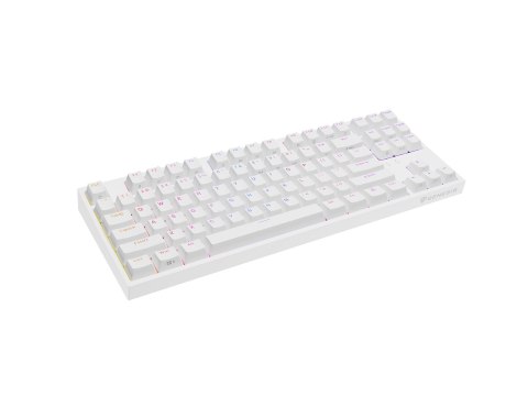 GENESIS Thor 404 TKL klawiatura Gaming USB QWERTY Amerykański międzynarodowy Biały