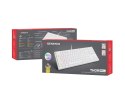 GENESIS Thor 404 TKL klawiatura Gaming USB QWERTY Amerykański międzynarodowy Biały