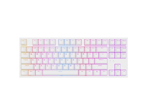 GENESIS Thor 404 TKL klawiatura Gaming USB QWERTY Amerykański międzynarodowy Biały