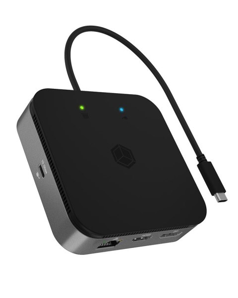 ICY BOX IB-DK408-C41 Przewodowa USB4 Antracyt