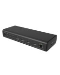 ICY BOX IB-DK7401-CU31 Przewodowa USB 3.2 Gen 2 (3.1 Gen 2) Type-C Czarny