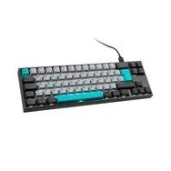 Ducky Miya Pro Moonlight TKL Klawiatura Gamingowa do PC/Mac, MX-Silent-Red, Biała dioda LED - Ciemnoszara