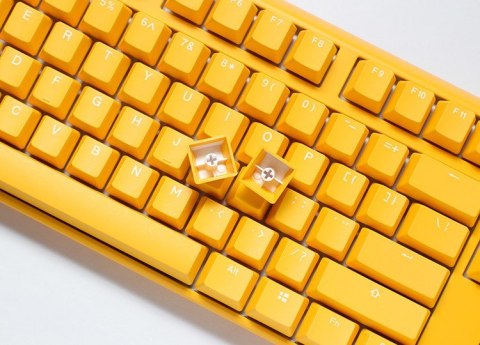 Ducky One 3 Yellow TKL klawiatura Gaming USB Niemiecki Żółty