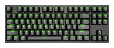 GENESIS Thor 404 TKL klawiatura Gaming USB QWERTY Amerykański międzynarodowy Czarny
