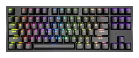 GENESIS Thor 404 TKL klawiatura Gaming USB QWERTY Amerykański międzynarodowy Czarny