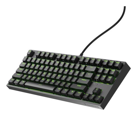GENESIS Thor 404 TKL klawiatura Gaming USB QWERTY Amerykański międzynarodowy Czarny