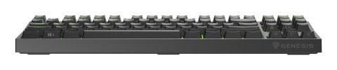 GENESIS Thor 404 TKL klawiatura Gaming USB QWERTY Amerykański międzynarodowy Czarny