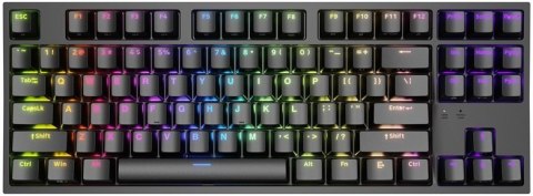 GENESIS Thor 404 TKL klawiatura Gaming USB QWERTY Amerykański międzynarodowy Czarny