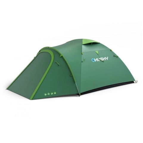 Husky Namiot turystyczny trzyosobowy BIZON 3 PLUS, 220 x 410 x 130 cm, 5,2kg zielony