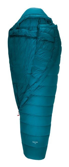 Robens Serac 600 Dorosły Śpiwór pół prostokątny Nylon, Poliester Niebieski