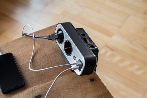 Brennenstuhl Duplex Gniazdo stołowe 1x USB A & C, 10x Schuko