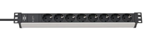 Brennenstuhl - SS 19.500A - Alu-Line - Listwa zasilająca 8-drożna, 2m