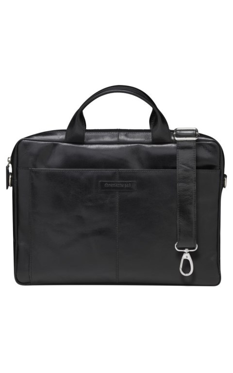 Dbramante1928 Amalienborg - skórzana torba z paskiem na ramię oraz kieszenią na laptop 15" (black)